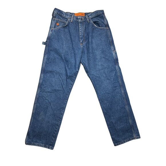 Wrangler FR Riggs Workwear Jeans Mens 34x32 Flame Resistant 100% Cotton Denim - Picture 1 of 5
